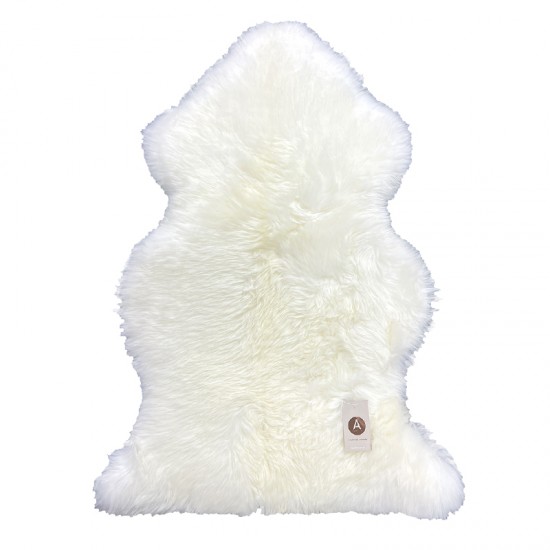 【包邮】Auskin羊毛长毛单张羊皮地毯 ivory  尺寸： 95 X 60CM / 37.4 X 23.6IN